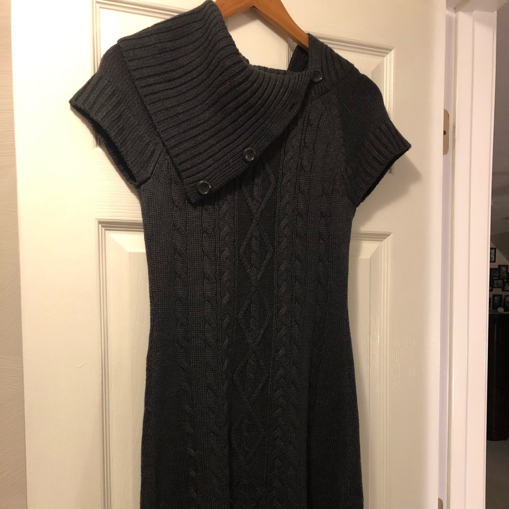 Calvin Klein sweater dress dark gray